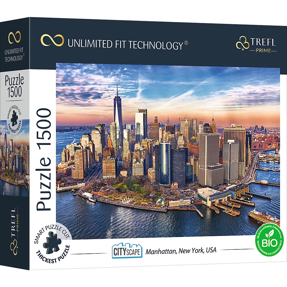 Trefl Puzzle 1500 UFT - Cityscape: Manhattan, New York, USA