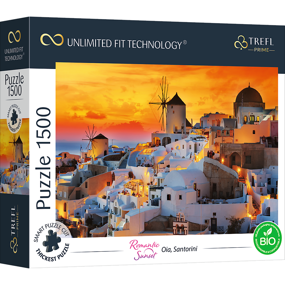 Trefl Puzzle 1500 UFT - Romantic Sunset: Oia, Santorini