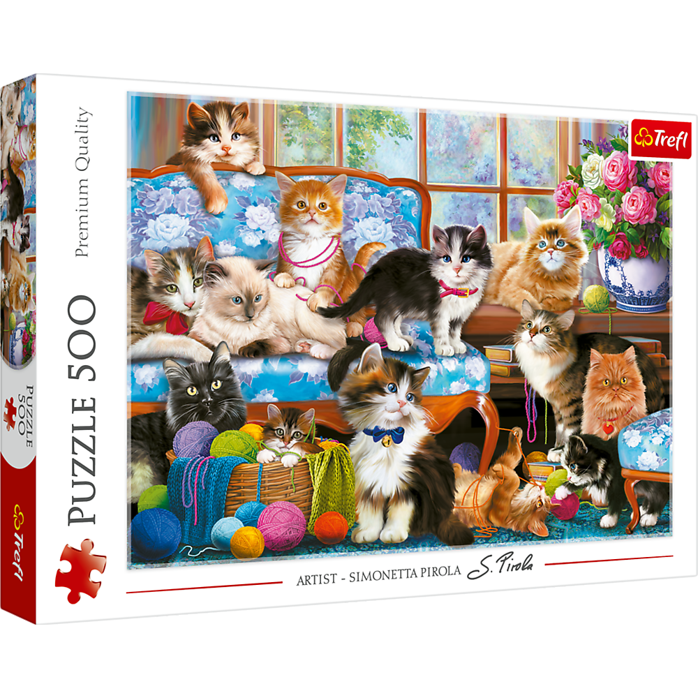 Trefl puzzle 500 Kocia rodzina
