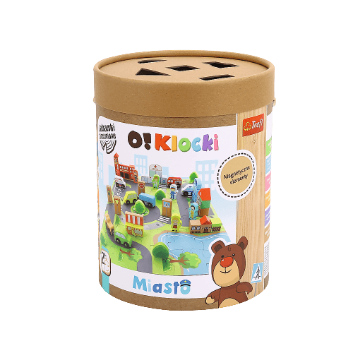 Trefl Zabawka drewniana O!Klocki miasto