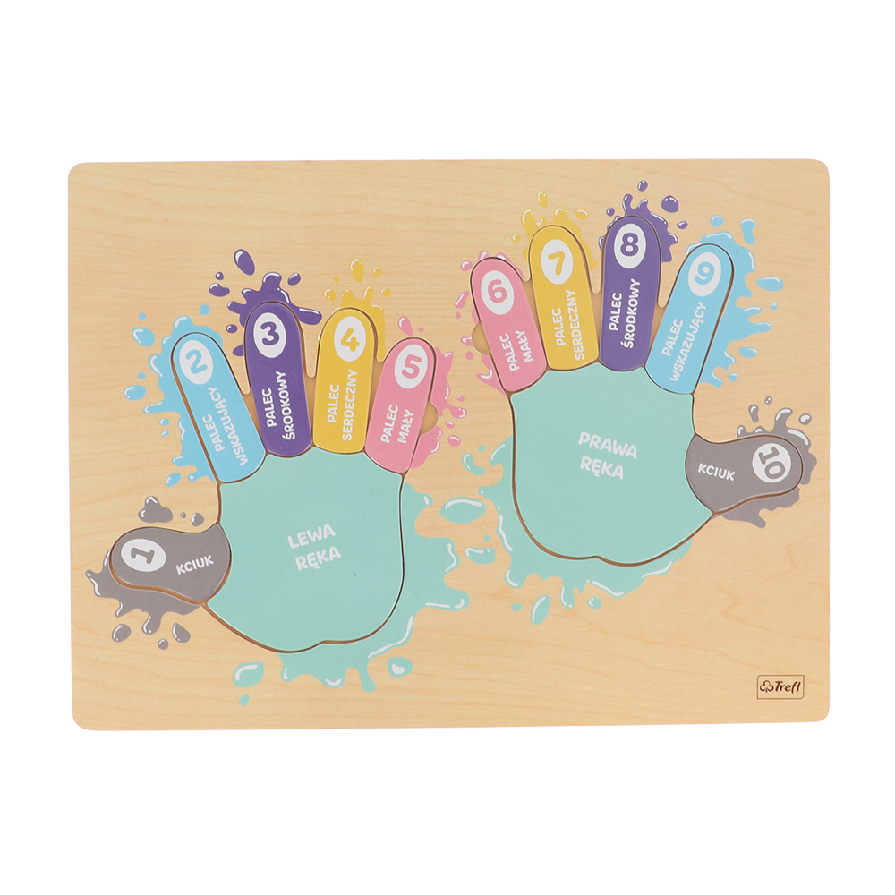 Trefl Zabawka drewniana Paluszki liczbuszki