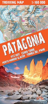 Trekking map. Patagonia. Laminowana mapa trekkingowa (skala 1:160 000)