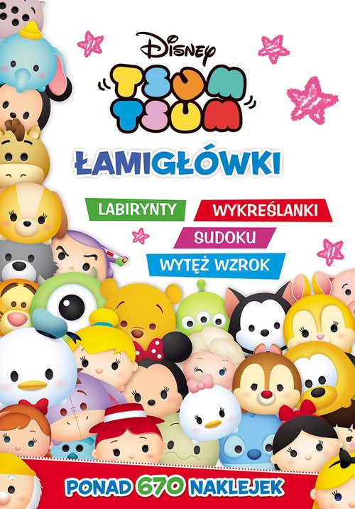 Tsum Tsum Łamigłówki labirynty wykreślanki sudoku wytęż wzrok