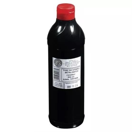 Tusz do stempli metalowych Astra 500 ml czarny
