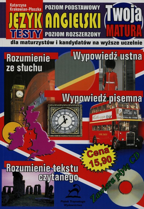 Twoja matura Język angielski poziom podstawowy/poziom rozszerzony + CD