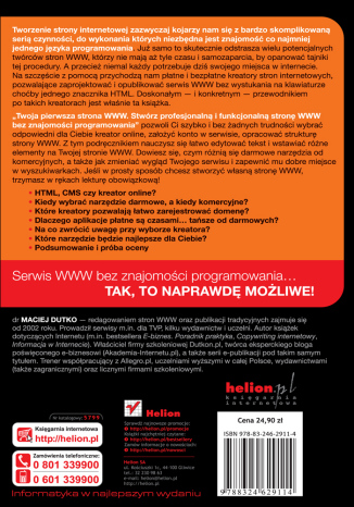 Twoja pierwsza strona WWW. Stwórz profesjonalną i funkcjonalną stronę WWW bez znajomości programowan