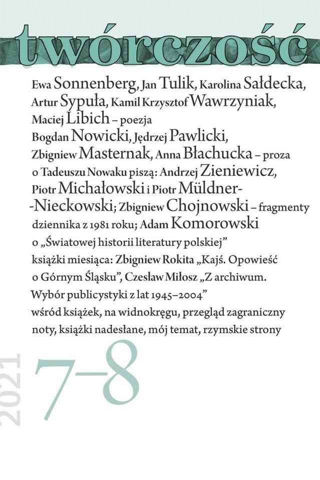 Twórczość 7-8/2021