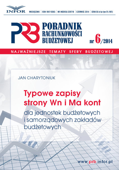Typowe zapisy stron wn i ma kont dla jednostek budżetowych  i samorządowych  zakładów budżetowych