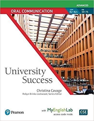 University Success Advanced. Oral Communication SB