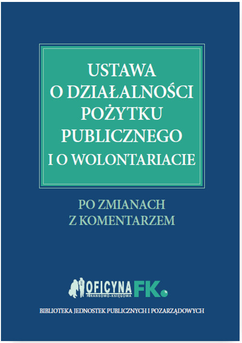 Ustawa o działalności pożytku publicznego i o wolontariacie