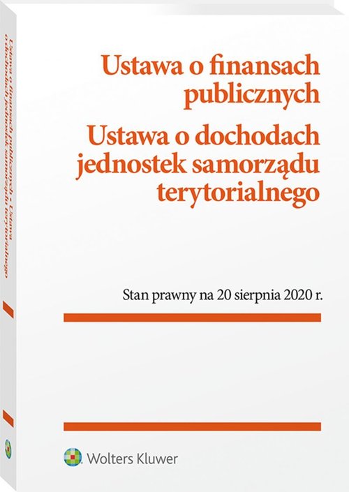 Ustawa o finansach publicznych Ustawa o dochodach jednostek samorządu terytorialnego