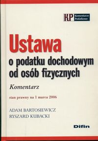 Ustawa o podatku dochodowym od osób fizycznych Komentarz