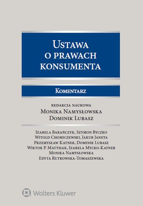 Ustawa o prawach konsumenta. Komentarz