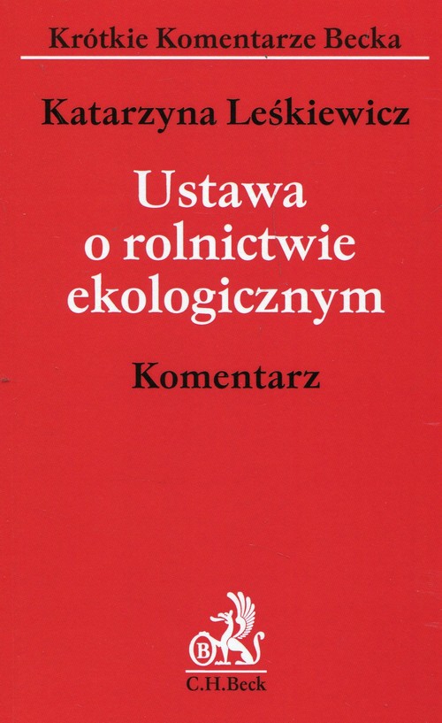 Ustawa o rolnictwie ekologicznym Komentarz