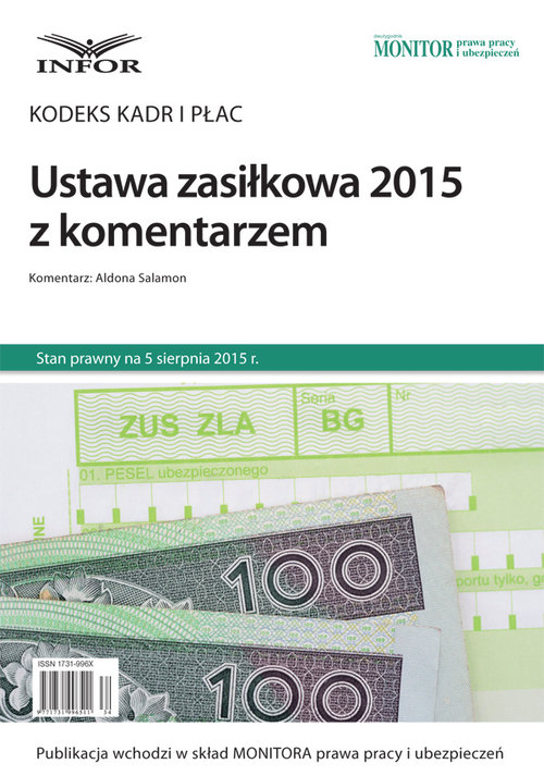 Ustawa zasiłkowa 2015 z komentarzem