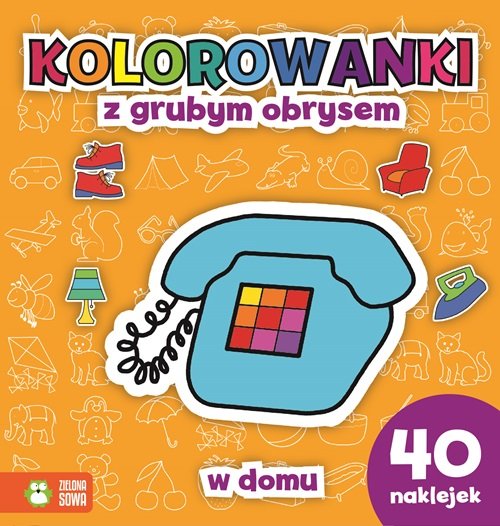 W domu Kolorowanki z grubym obrysem