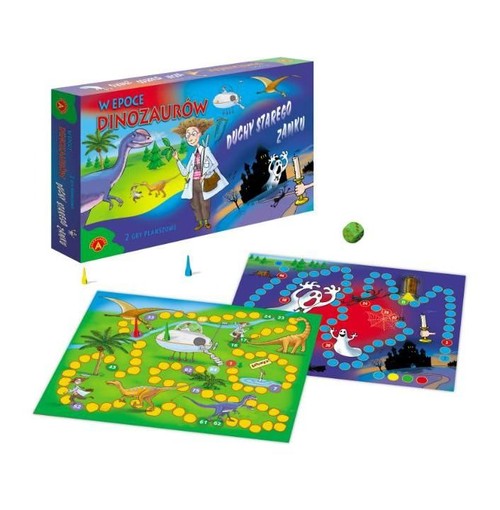 W epoce dinozaurów. Duchy starego zamku. 2 gry planszowe
