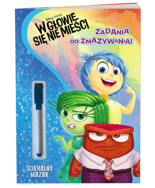 Disney PIXAR. W głowie się nie mieści. Zadania do zmazywania + ścieralny mazak