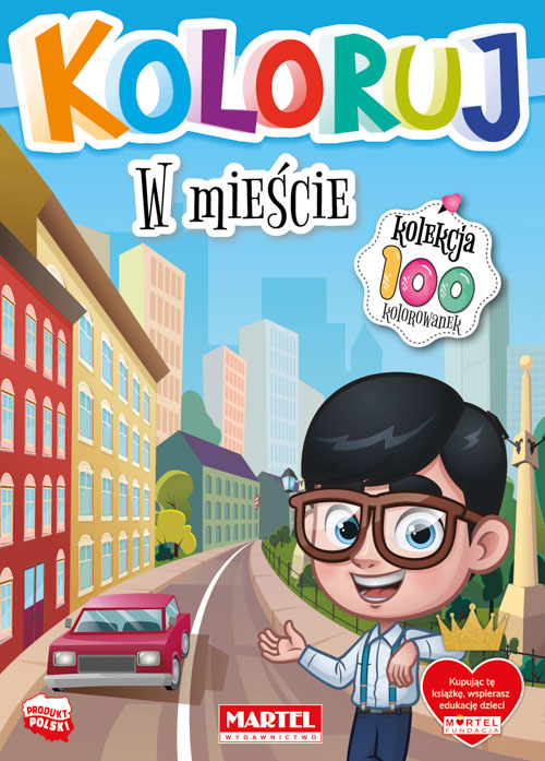 W mieście. Koloruj