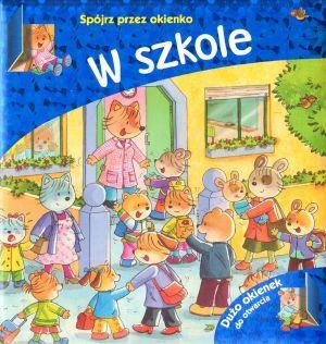 W szkole. Spójrz przez okienko
