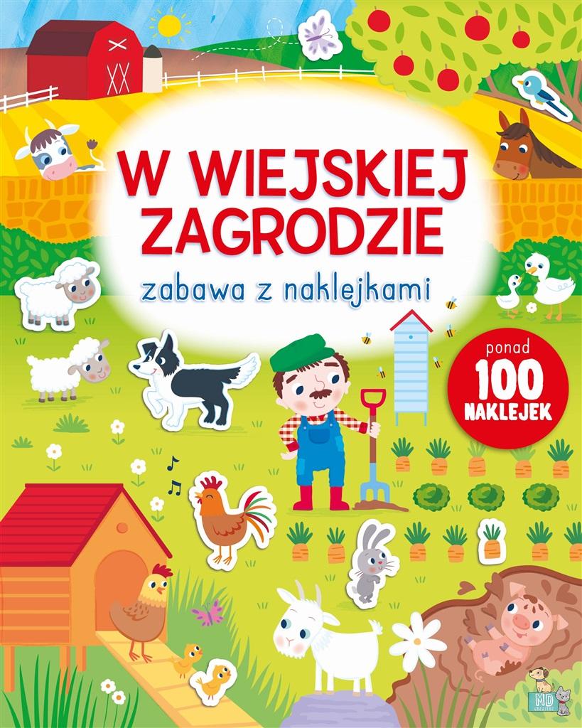 W wiejskiej zagrodzie. Zabawa z naklejkami