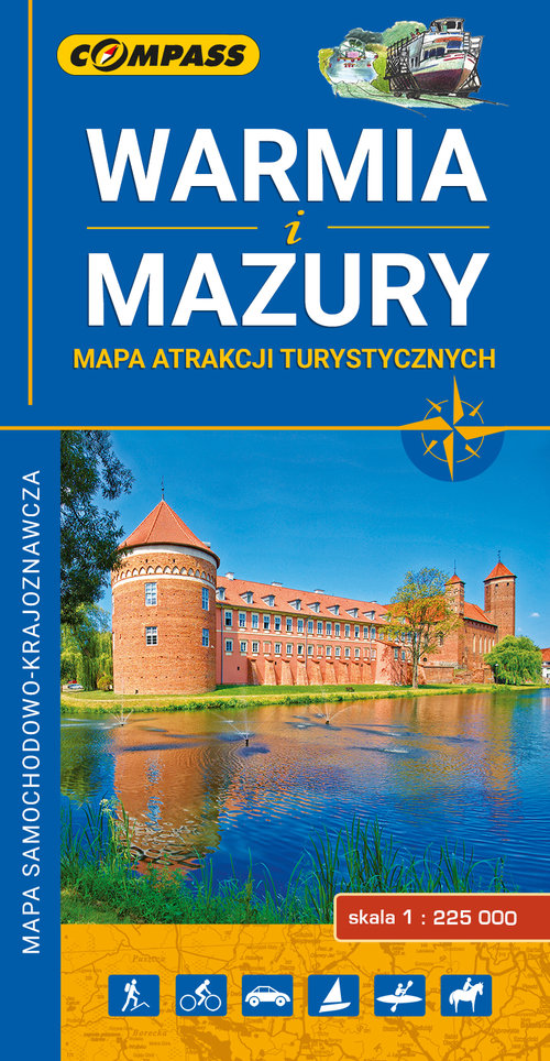 Warmia i Mazury Mapa atrakcji turystycznych