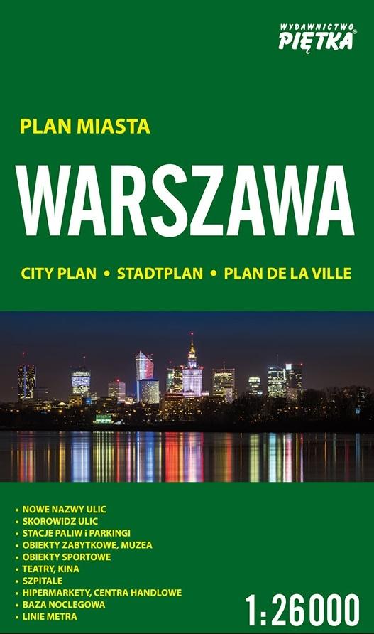 Warszawa 1:26 000 plan miasta PIĘTKA
