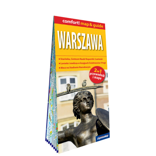 Warszawa laminowany map&guide 2w1 przewodnik i mapa