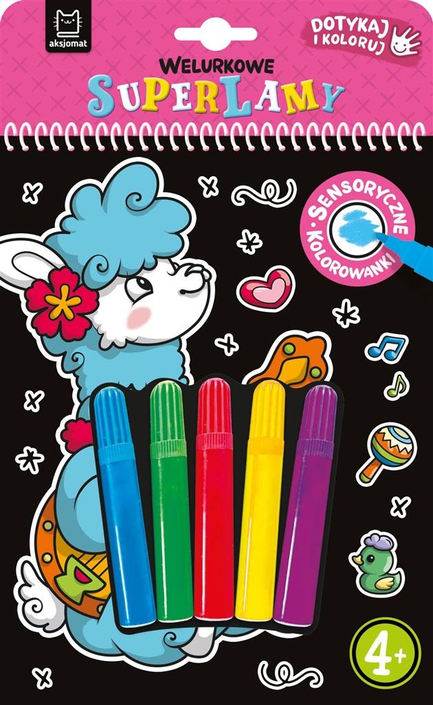 Welurkowe superlamy Dotykaj i koloruj