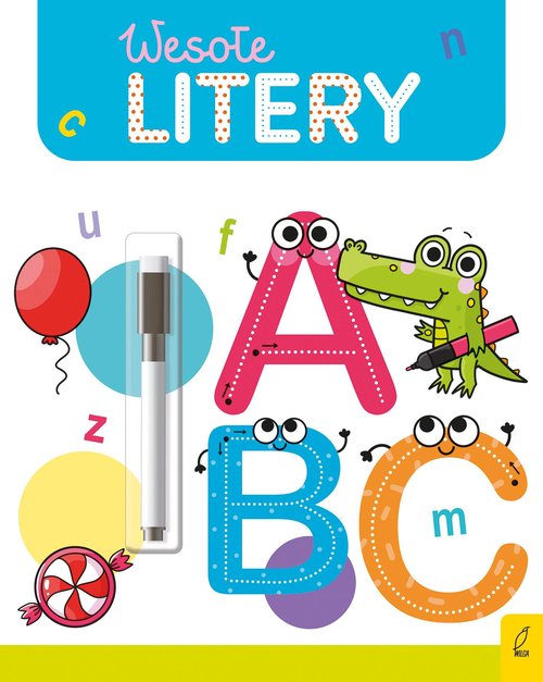 Wesoła nauka Wesołe litery Flamaster suchościeralny