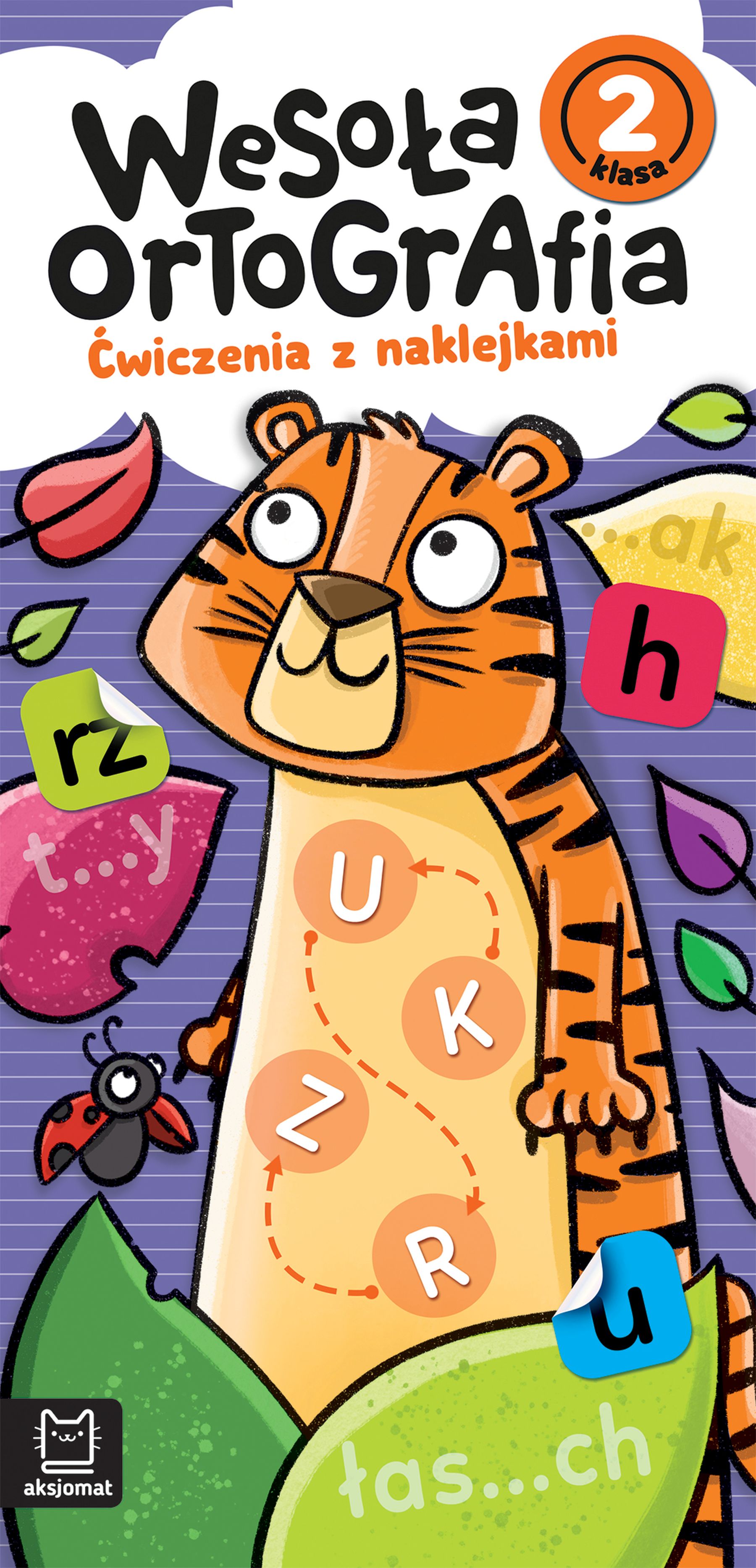 Wesoła ortografia Ćwiczenia z naklejkami Klasa 2