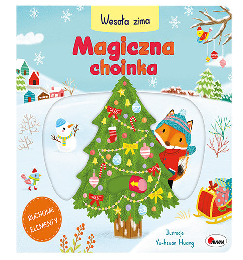 Wesoła zima magiczna choinka