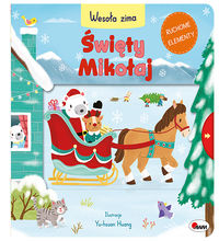 Wesoła zima Święty Mikołaj