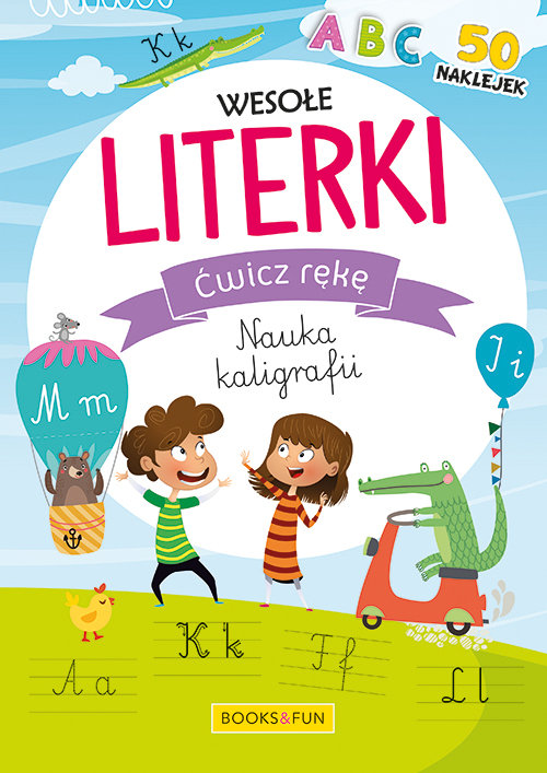 Wesołe literki Ćwicz rękę Nauka kaligrafii