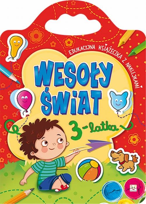 Wesoły świat 3-latka Edukacyjna książeczka z naklejkami