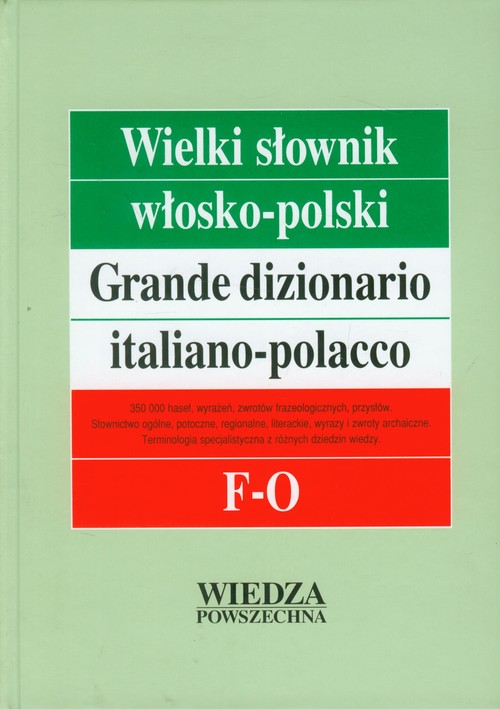 Wielki słownik włosko-polski tom 2 F-O