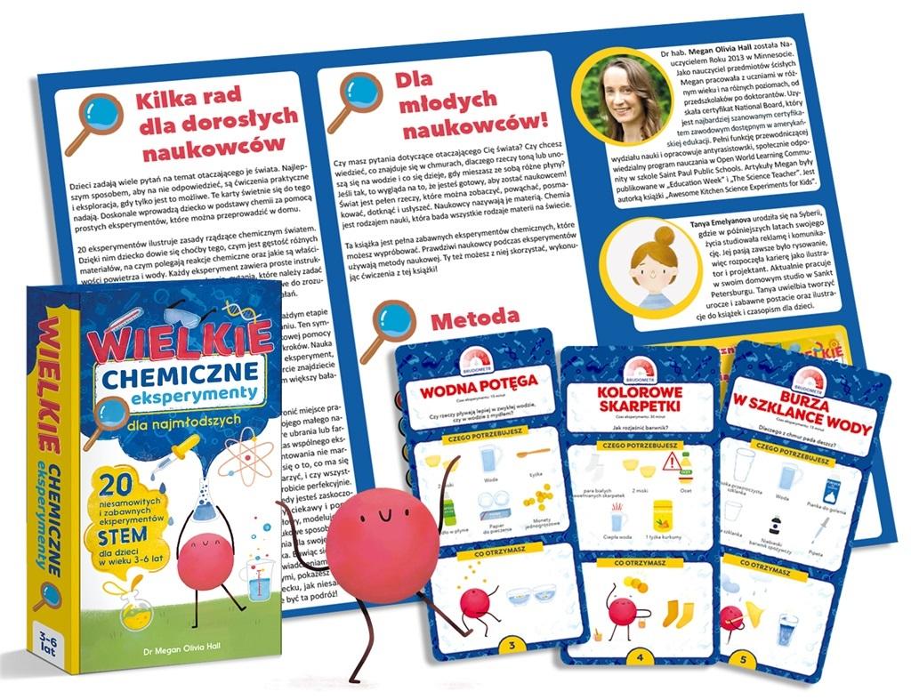 Wielkie Chemiczne Eksperymenty dla najmłodszych! 20 niesamowitych i zabawnych eksperymentów STEM dla