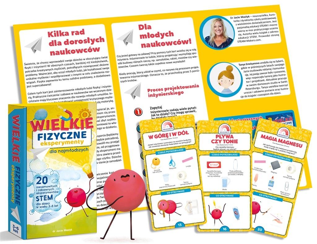 Wielkie Fizyczne Eksperymenty dla najmłodszych! 20 niesamowitych i zabawnych eksperymentów STEM dla