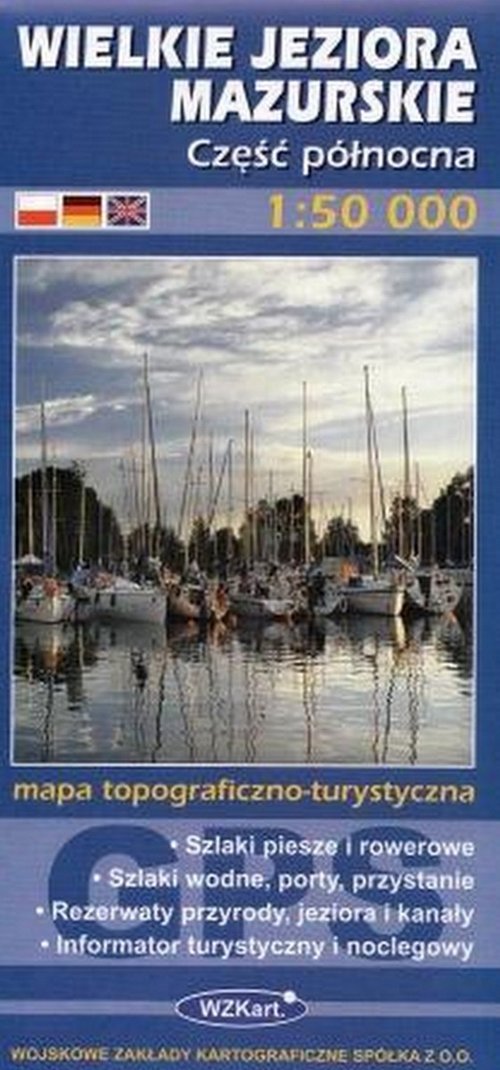 Wielkie Jeziora Mazurskie część północna 1:50 000