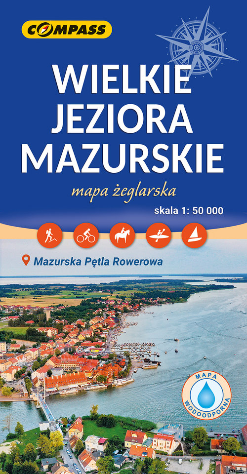 Wielkie Jeziora Mazurskie mapa żeglarska 1:50 000