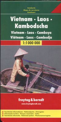 Wietnam Laos Kambodża mapa 1:900 000 Freytag & Berndt
