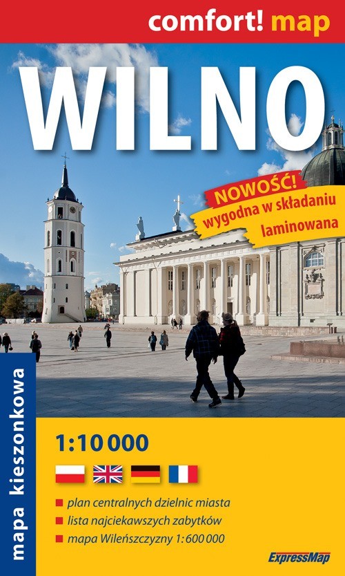 Wilno 1: 10 000 Kieszonkowy plan miasta