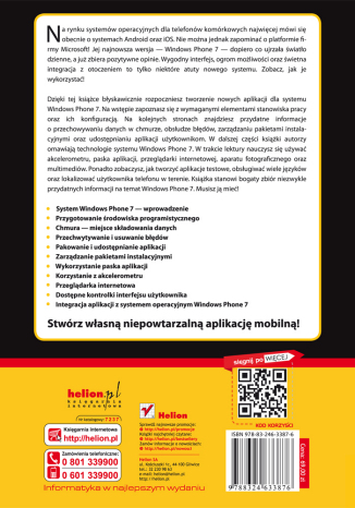 Windows Phone 7. Tworzenie efektownych aplikacji. eBook