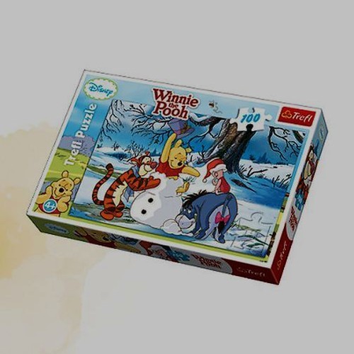 Winnie the Pooh Puzzle 100 Zimowe zabawy