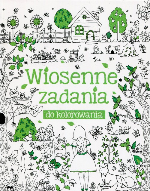 Wiosenne zadania do kolorowania
