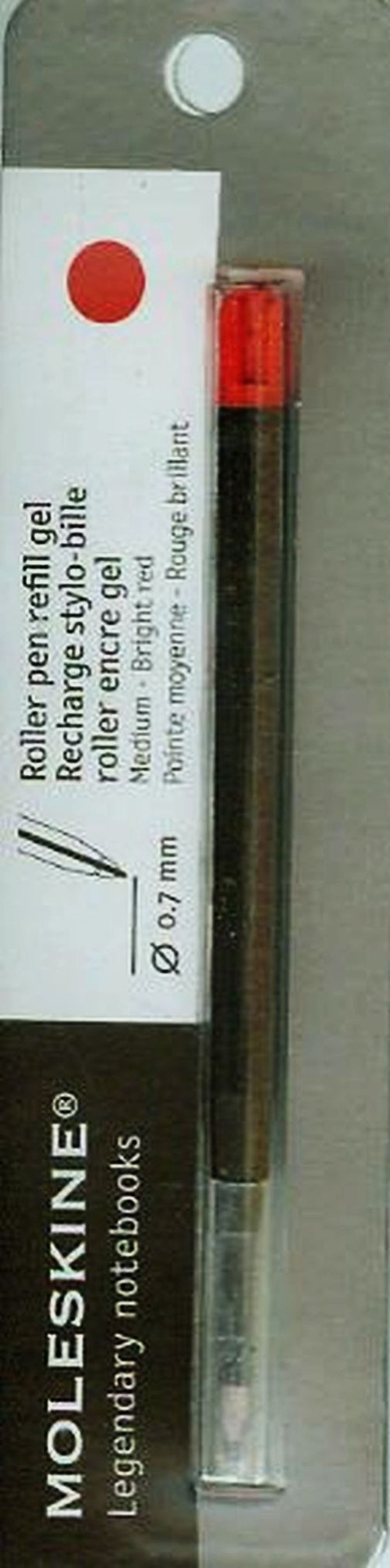 Wkład do długopisu 07 Moleskine żelowy czerwony