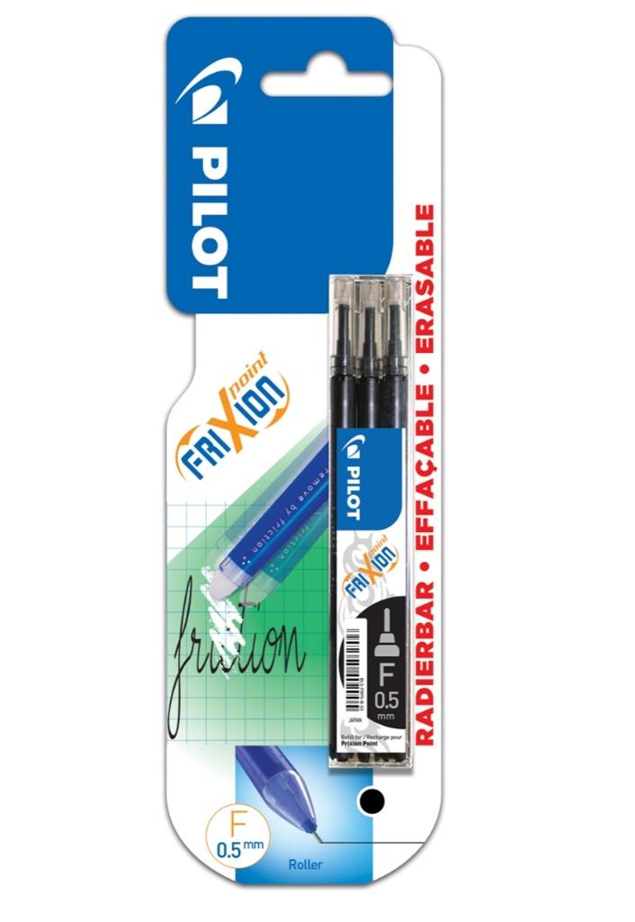 Wkład do wymazywalnego cienkopisu Frixion point czarny 3 szt. Pilot