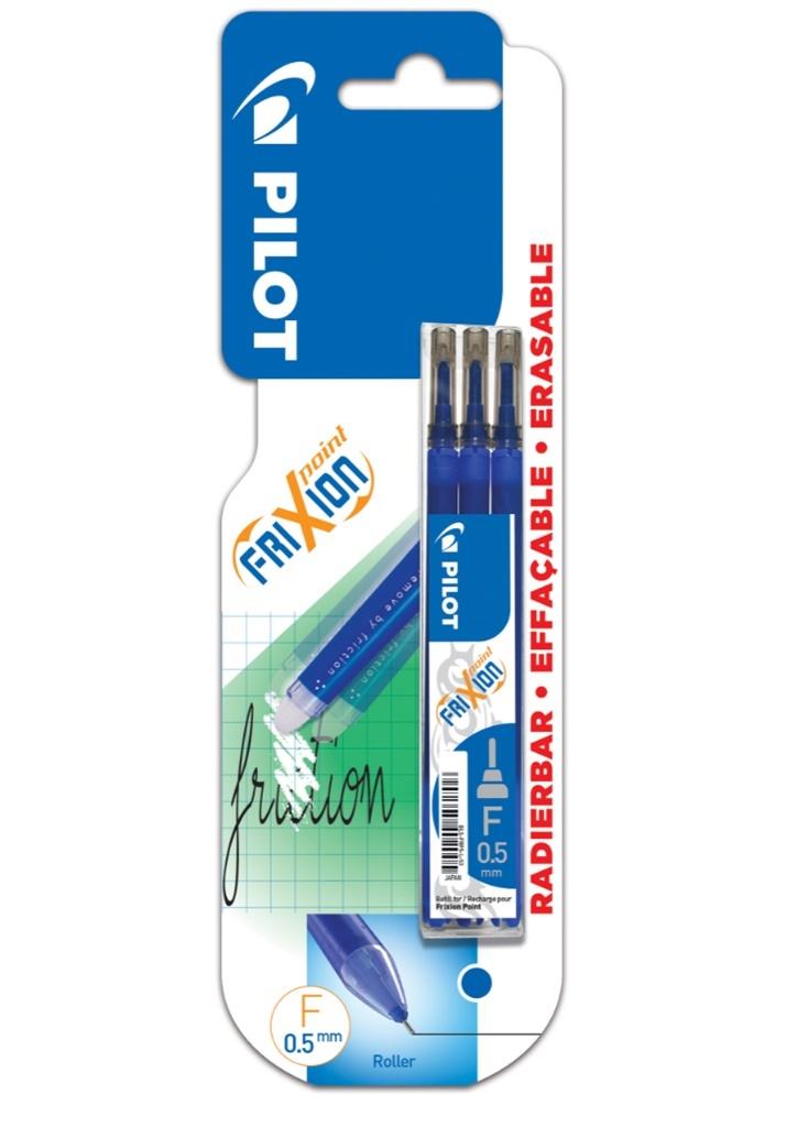 Wkład do wymazywalnego cienkopisu Frixion Point niebieski 3 szt. Pilot