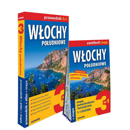 Włochy południowe 3w1 przewodnik + atlas + mapa