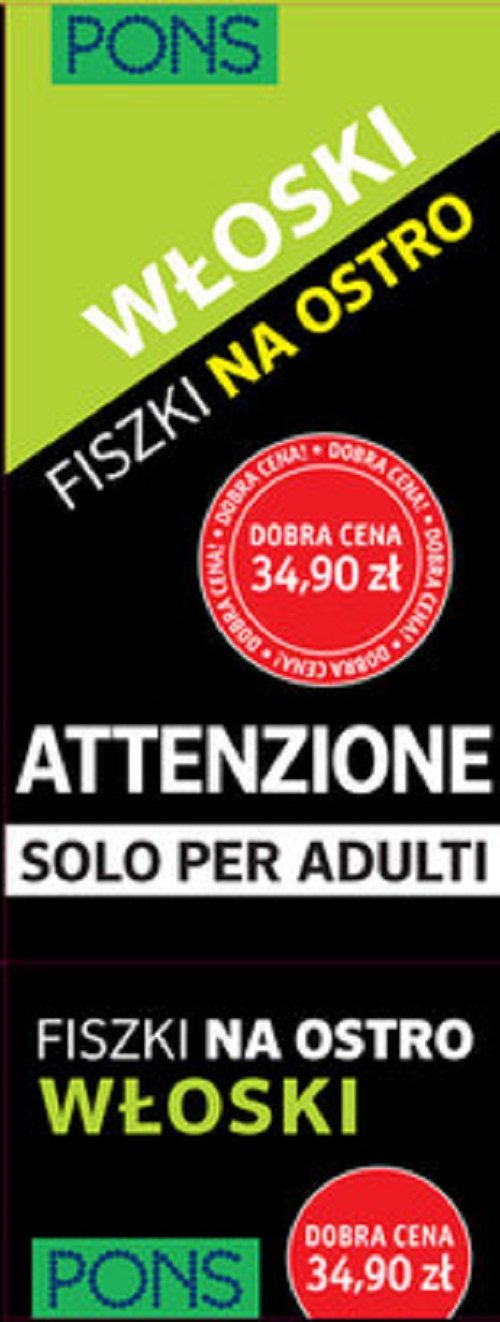 Włoski Fiszki na ostro 333 słowa
